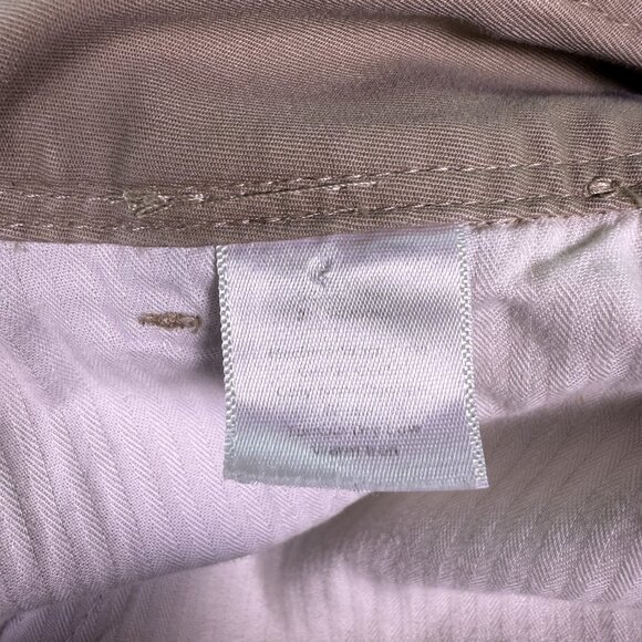 Talbots Signature Cropped Capri Pants Women Sz 16 Beige Straight Stretch E492 - Picture 5 of 12